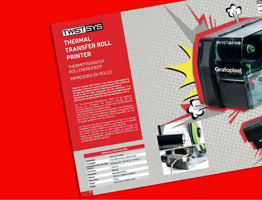 TWIST - THERMAL TRANSFER ROLL PRINTER